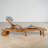 Outdoor Chaise Lounge, Adjustable Backrest And Footrest, Solid Wood, Curved Armrests, Contemporary, Poolside-659851101