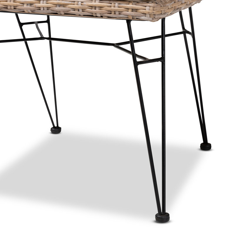 Ensemble 2 pièces de chaises de salle à manger avec coussins Modern