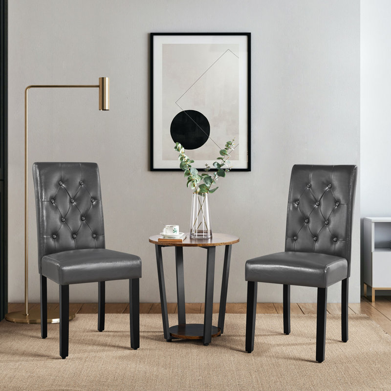  Upholstered Dining Chair, Gray