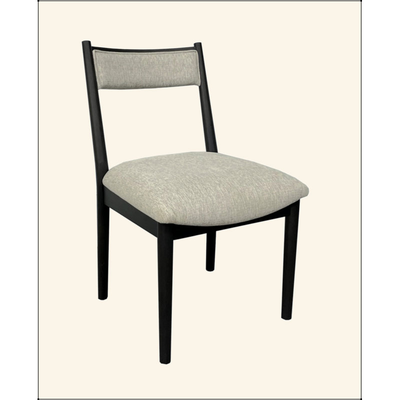 Chaises de salle à manger rembourrées, Noir