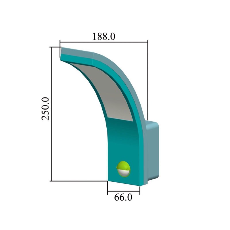Gorgi Black 25cm H Integrated LED Outdoor Flush Mount, 4000