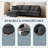 Modular Upholstered Sectional Sofa With Ottoman