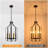 Mid-Century 6-Light Dimmable Cage Pendant Light-70616078