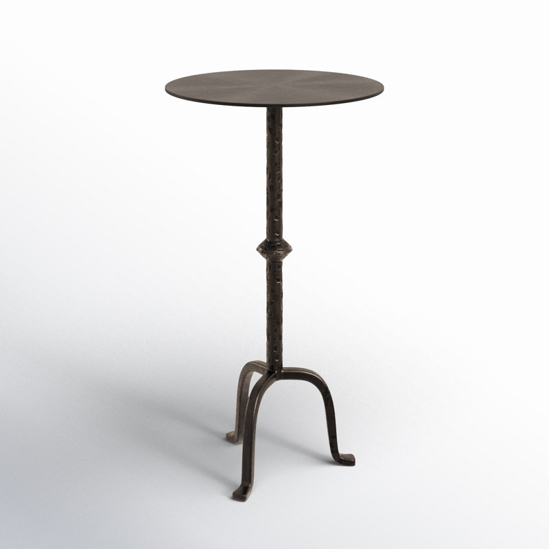 Jocelyn End Table, Dark Brass