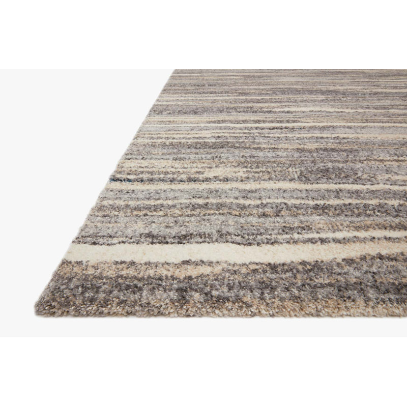 Tapis gris tissé à la machine Ballymena, Carré 1 pi 6 po x 1 pi 6 po