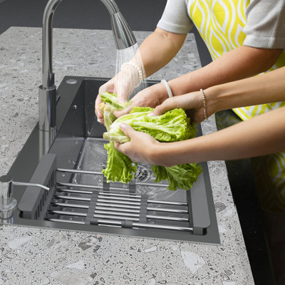28" X 18" Drop In Single Bowl Kitchen Sink With 304 Stainless Steel Finish