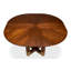 Round Walnut Wood Dining Table