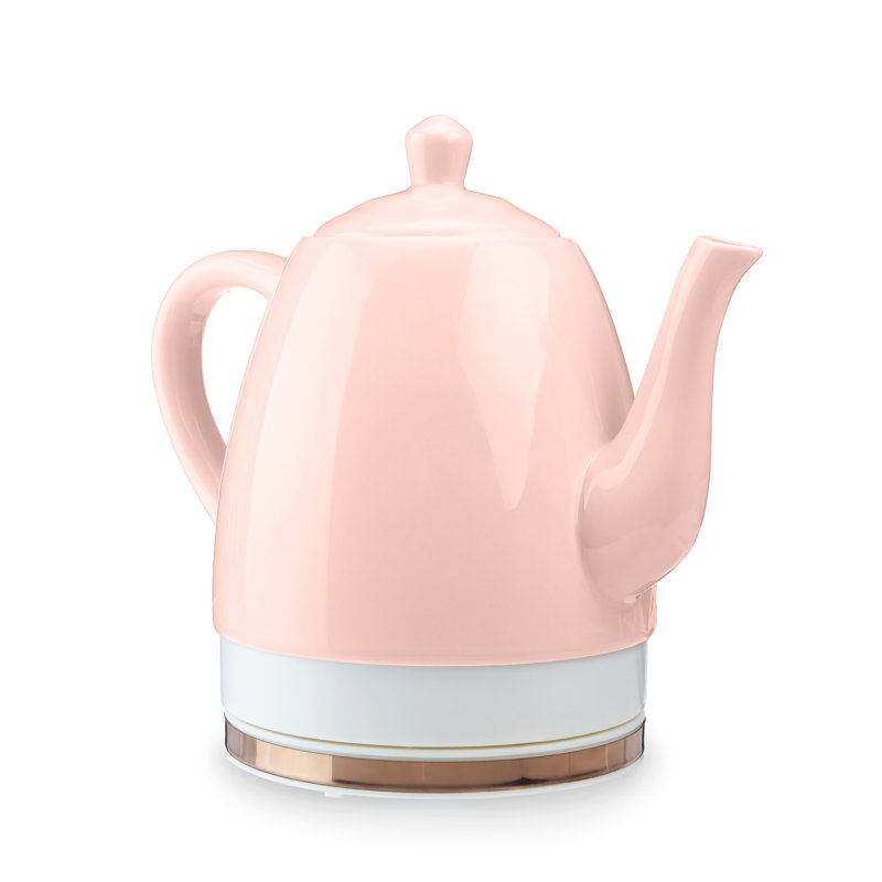 Noelle Pink Ceramic Electric Tea Kettle