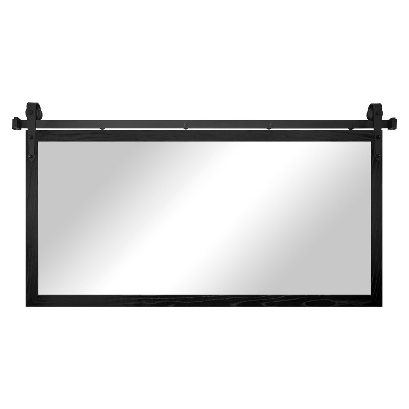 Miroir Gracie Oaks, 33 po x 44 po, Noir