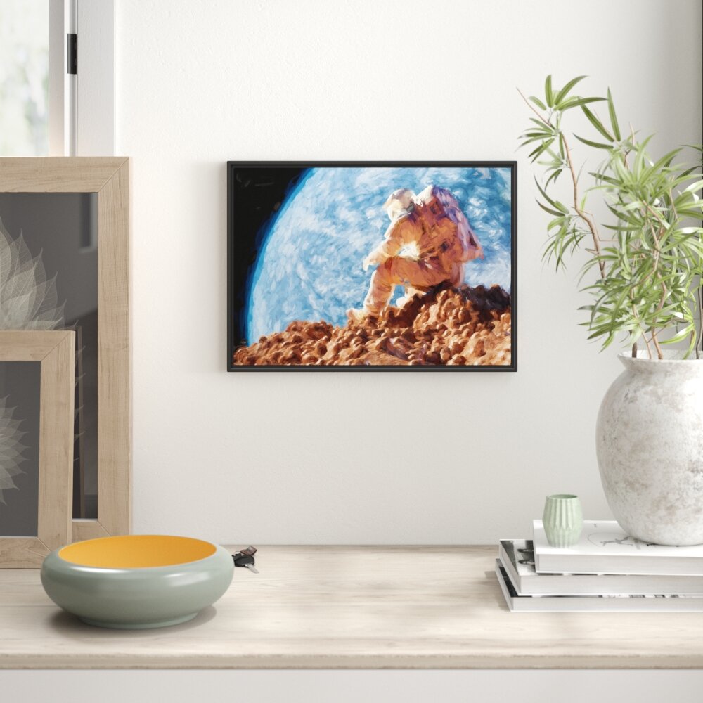 Gerahmtes Wandbild Der Astronaut Kunst