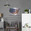  «American Cut Out» par Art Licensing Studio, art mural en métal, 24 po x 16 po-907221749