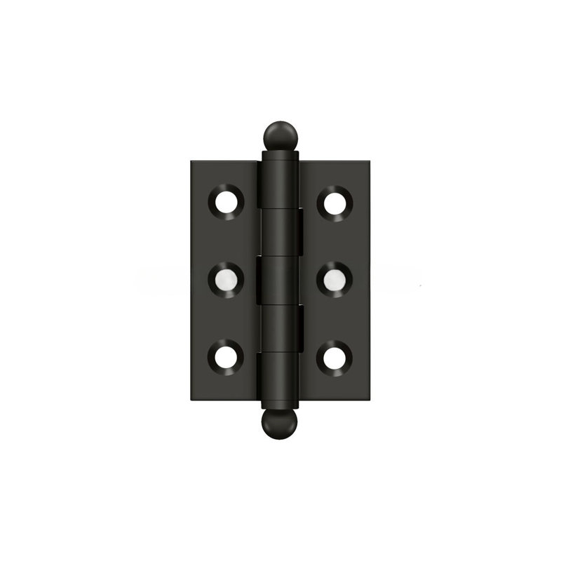 10'' x 10'' Solid Brass Traditional Hinge, Antique Nickel, 2" H x 1.5" W