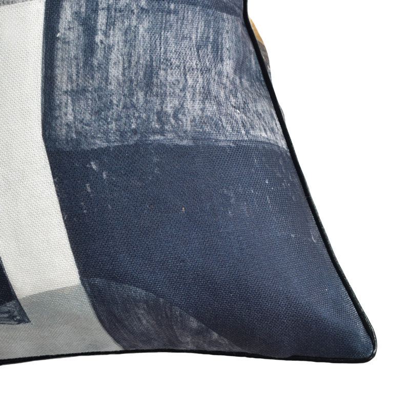 Coussin architectural multicolore 24 po x 24 po, 24 po X 24 po