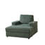 Fauteuil inclinable simple en velours côtelé de 42,5 po avec coussin de dossier, porte-gobelet, repose-pieds de rangement, canapé de salon confortable et profond-573679182