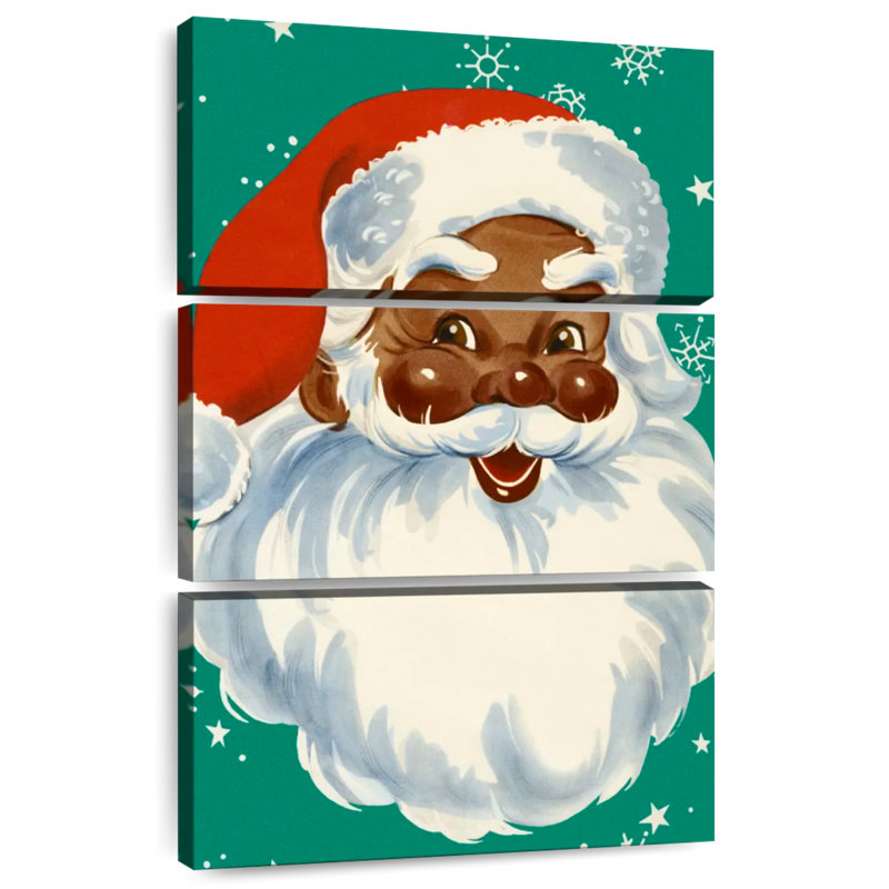 Lelend Black Santa, 65" H x 42" W