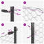 Vidaxl Fence With Posts PVC-Coated Steel-116798004-116798009
