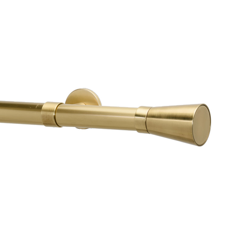 Tringle à rideaux simple 1,13 po Dorsie, Inoxydable, H 2 po x l 48 po x P 3,12 po