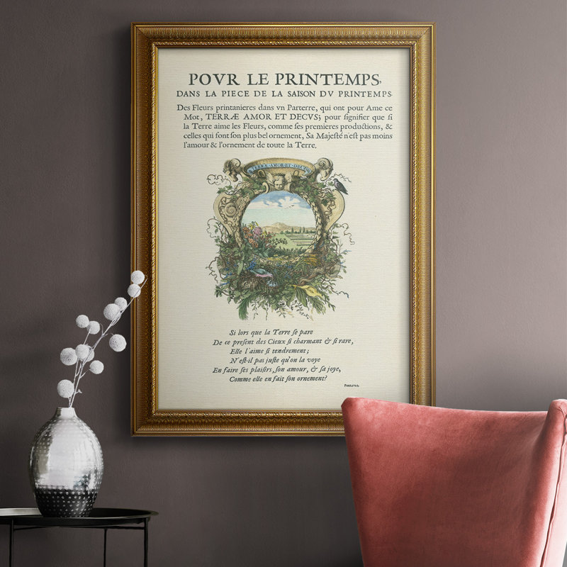 " Printed Embellished Bookplate V ", 16" W x 20" H