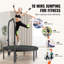Mini trampoline d'exercice 40 "pliable pour adultes avec poignée