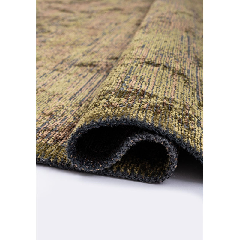 Alysse Abstract Hand Loom Indoor / Outdoor Area Rug, Rectangle 7'10" x 11'1"