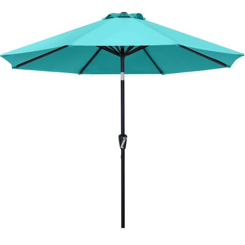 Cutts Tilt Market Umbrella, Turquoise, 9'