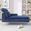 Chaise longue rembourrée Meshawn avec appui-tête réglable-2074531043