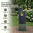 Modern Cascading Freestanding Outdoor Water Fountain With LED Lights For Garden And Patio Decor