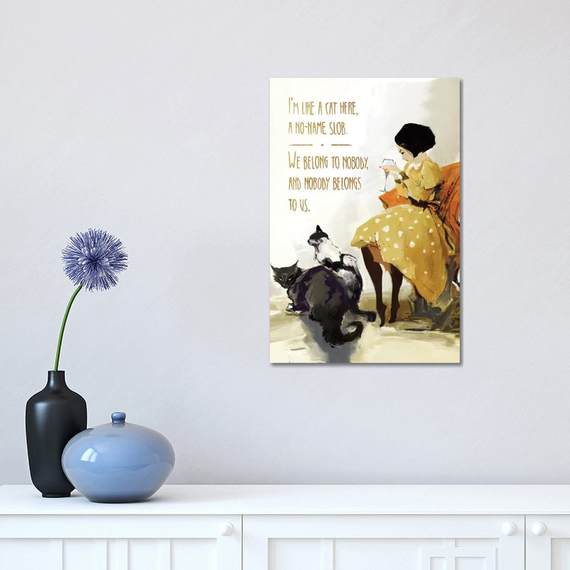 «Anett's Cats» par Aniko Salamon, impression sur toile tendue, H 18 po x l 12 po x 1,5 po