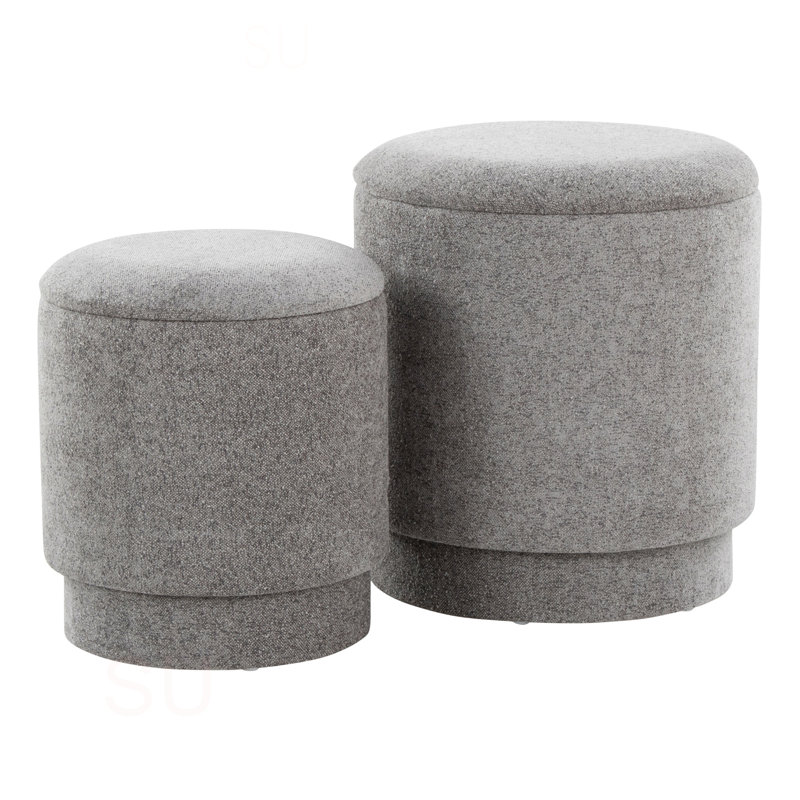 Ensemble de repose-pieds Marla, Gris