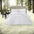 Elegant White Microfiber Bedding Sets, Cal King, Shabby Chic Style
