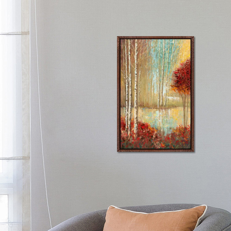 Emerald Pond by Ruane Manning - Gallery-Wrapped Canvas Giclée on Canvas, Classic Wood Floater Framed, 20.32 cm H x 30.48 cm W