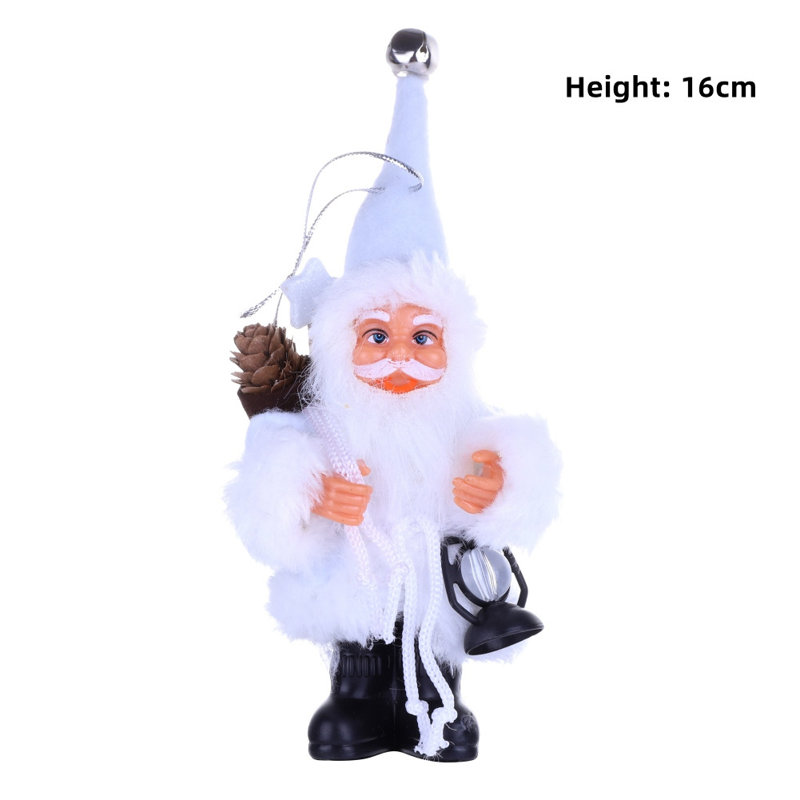Ornements de père Noël en peluche