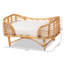 Lit pour chien en rotin naturel
