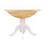 Table de salle à manger rustique pliante en feuille de couleur naturelle - polyvalente pour différentes utilisations