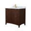 Palmilla 36" Freestanding Single Bathroom Vanity with Marble Top-74924330-74924308