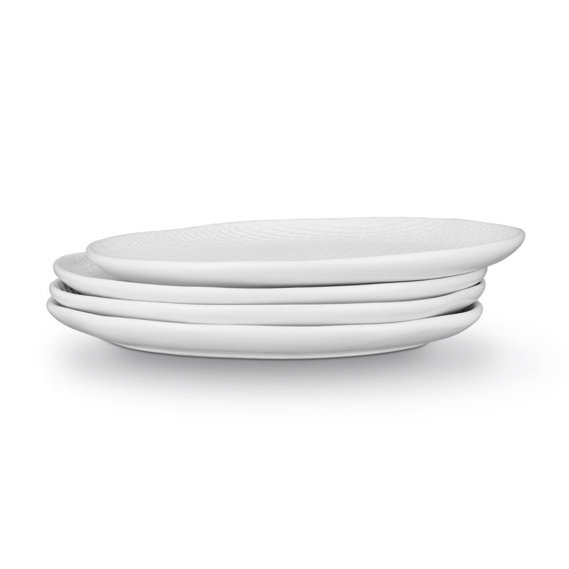 Ensemble d'assiettes en grès Stone Lain Abigael, Blanc