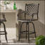 Tabouret de bar polyvalent en aluminium résistant à la rouille pour l'extérieur