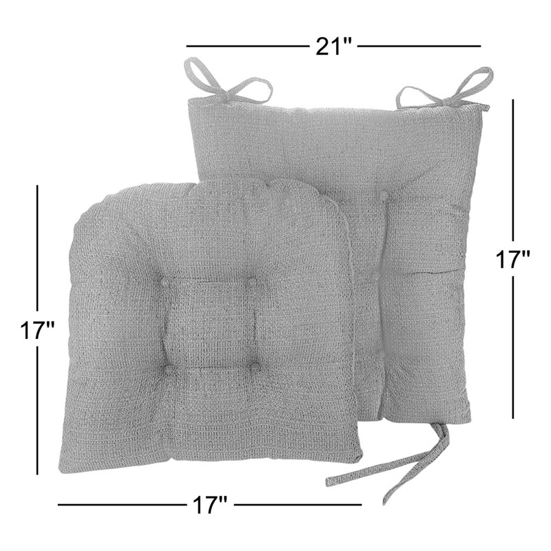 Ensemble de coussins de chaise berçante antidérapants, Bouleau