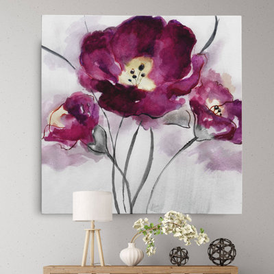 « my magenta i » par nan, reproduction d’art sur toile tendue