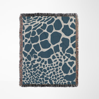 Zuma Animal Print Cotton Blend Blanket Throw