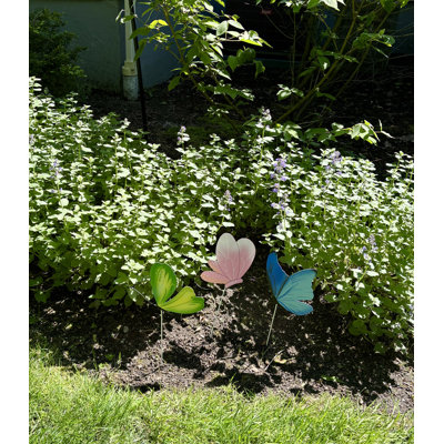 Ensemble de 3 pots en métal 6,25 "sur poteau 9" pour pots et pots à fleurs