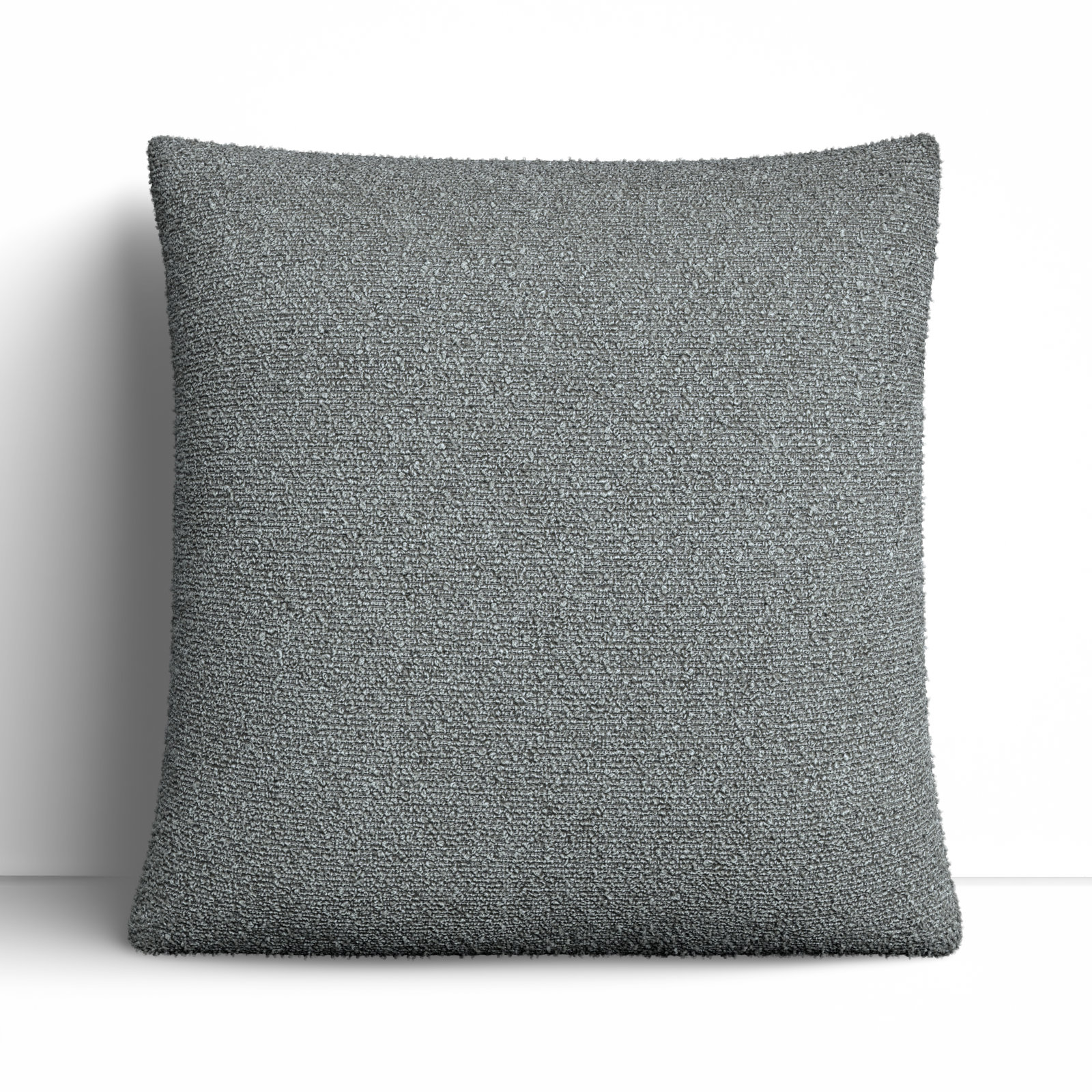 Amalfi Boucle Throw Pillow, Pillow Cover Only - No Insert, 22" x 22", Slate
