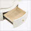 Ensemble de 2 tables basses rondes à plateau tournant en forme de fleur à 360 degrés avec 2 tiroirs, parfaites pour le décor et le rangement du salon