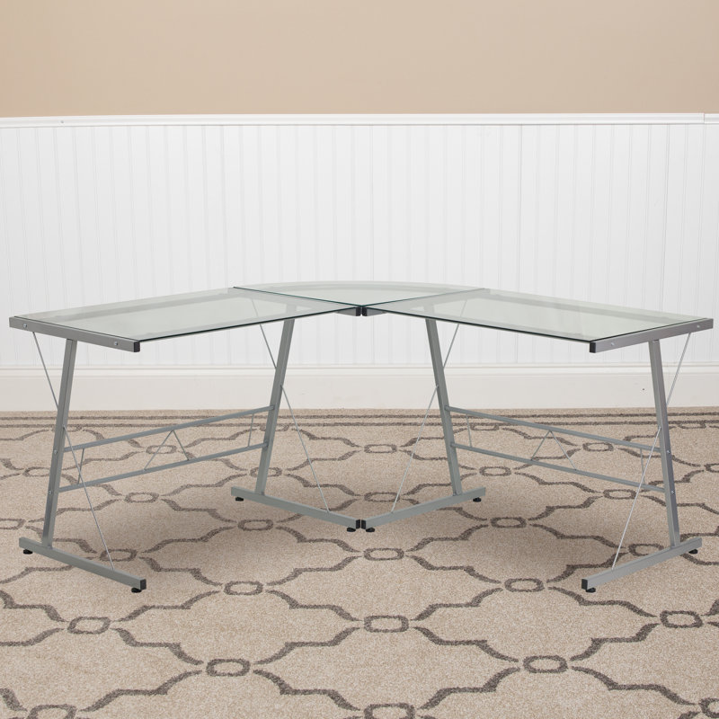 Space Saving L-Shaped Computer Corner Gaming Desk, White