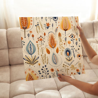 Botanical Bohemian Pattern II Bohemian Unframed Art Print