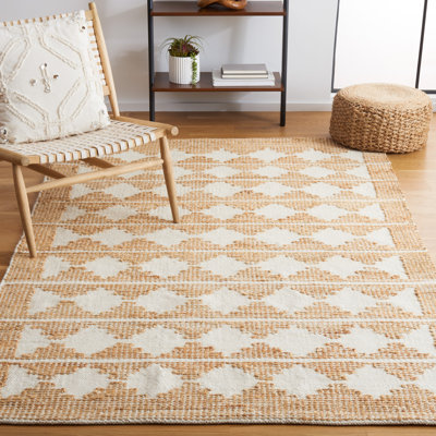 Tapis en jute / laine tissé à la main Belbin