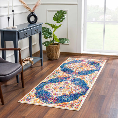 Tapis oriental bleu Edwa