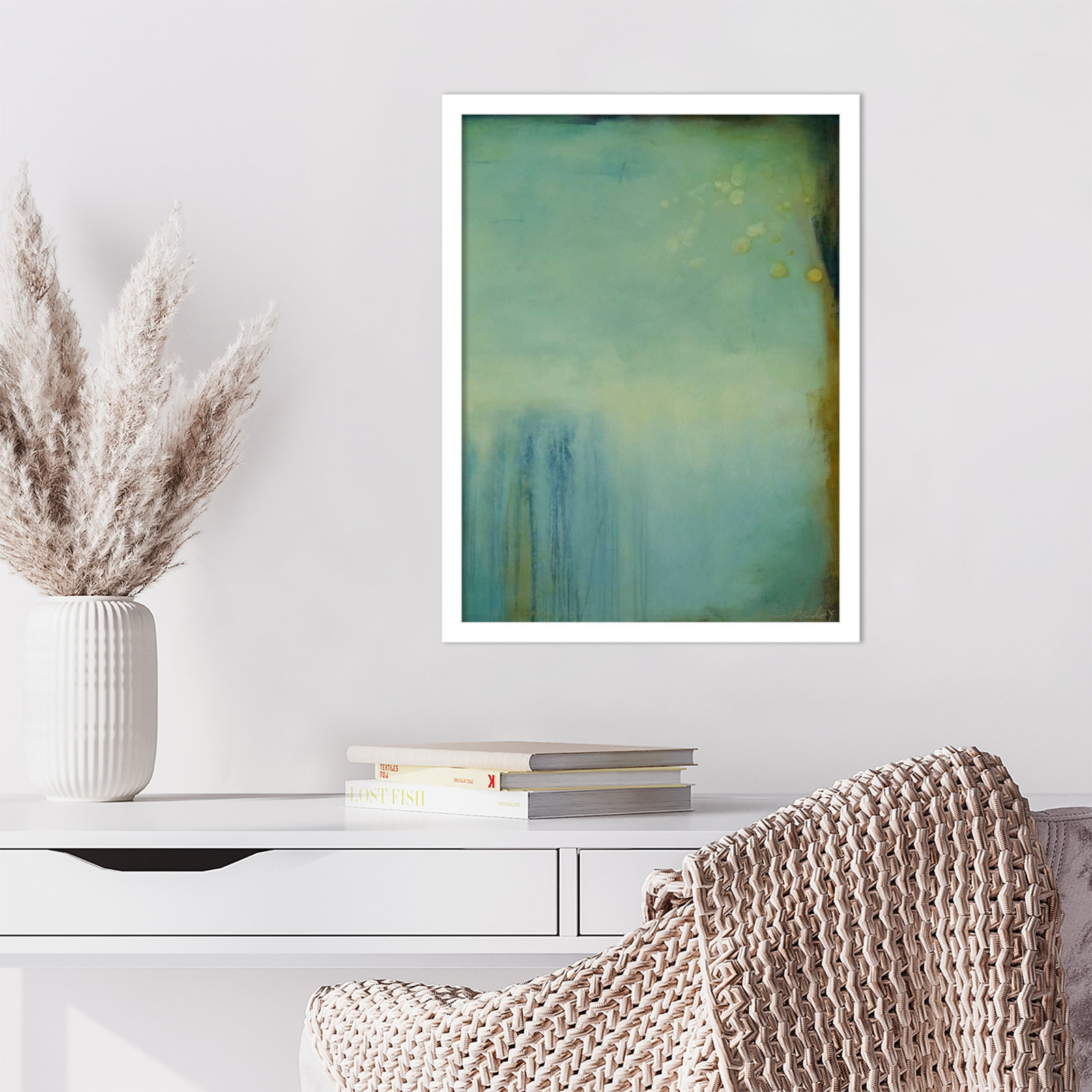 Whispering Souls II Print by Erin Ashley, 21" H x 16" W, White