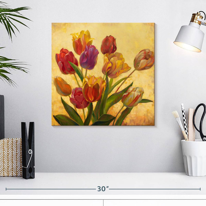 Bouquet de tulipes romantiques Harnek, H 16 po x l 16 po