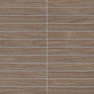 Rural Haven 1" X 6" Porcelain Wood Look Tile Mosaic Sheet